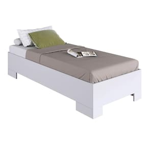 Cama Solteiro Box com Estrado CX1080 190x80cm Branco - Art In Móveis