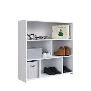 Estante para Livros Multiuso com 6 Nichos MO080 90x90cm Branco - Art In Móveis
