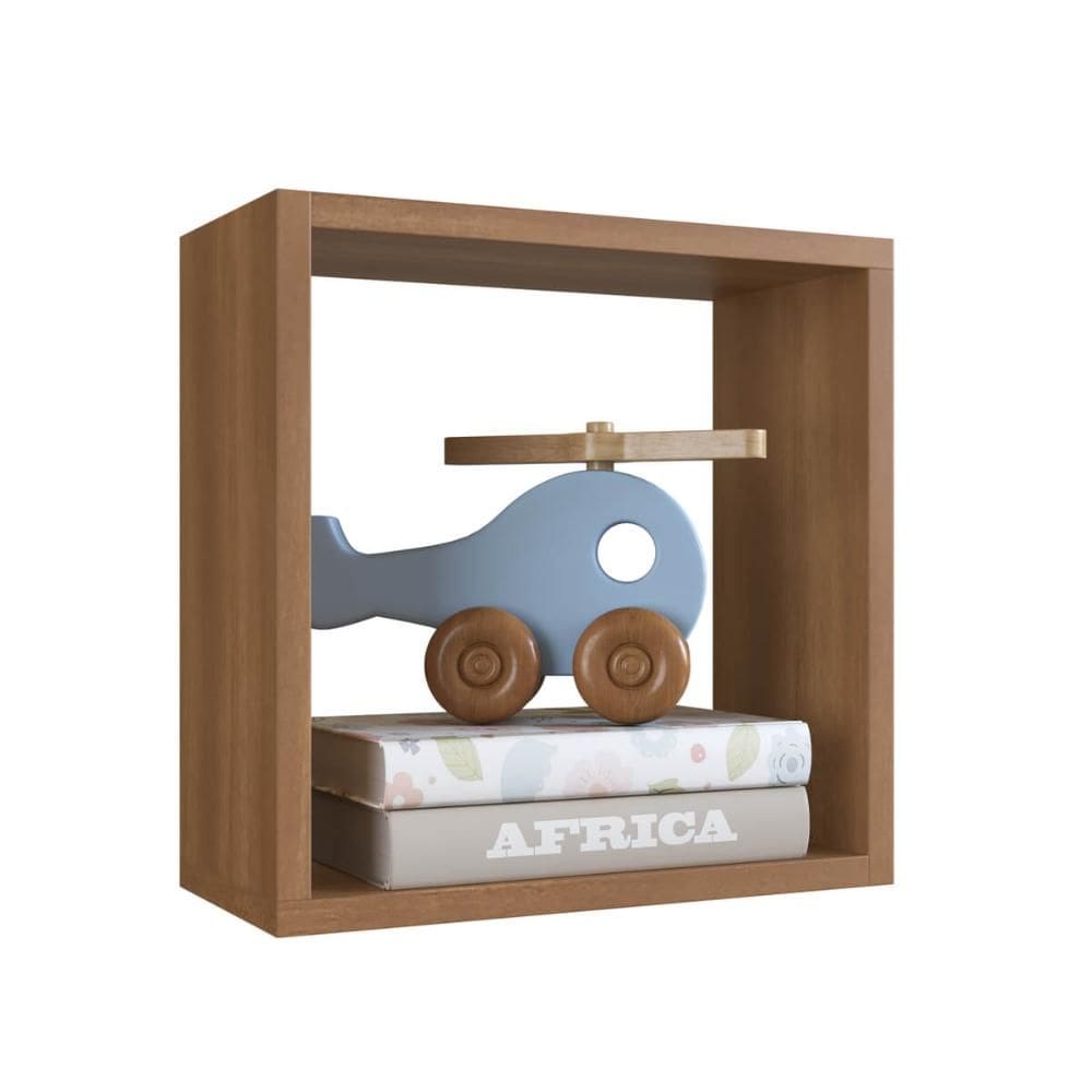 Nicho Organizador Infantil para Brinquedos Multiuso NI3030 30x30cm Nogal - Art In Móveis