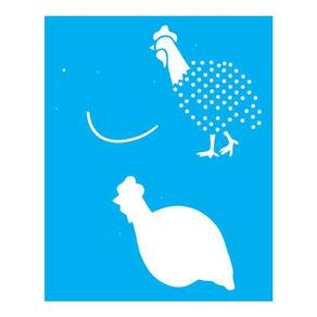 Stencil Tamako Galinhas - 20X25Cm - Ref 9444
