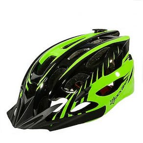 Capacete Bike Ciclismo Refletivo Preto e Verde - ROCKBROS