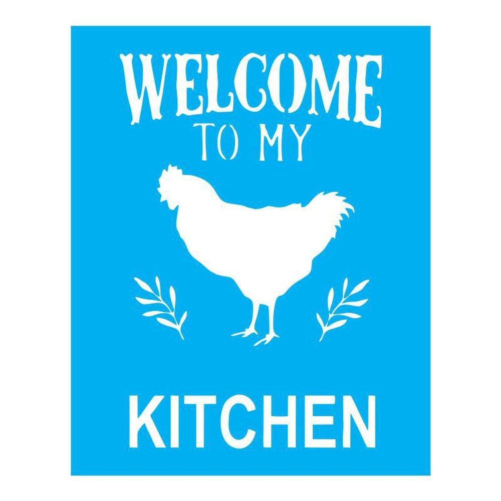 Stencil Tamako Welcome To The My Kitchen 20X25Cm - Ref B351