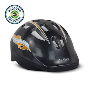 Capacete Infantil Bike Ciclismo com regulagem Preto - MYMAX