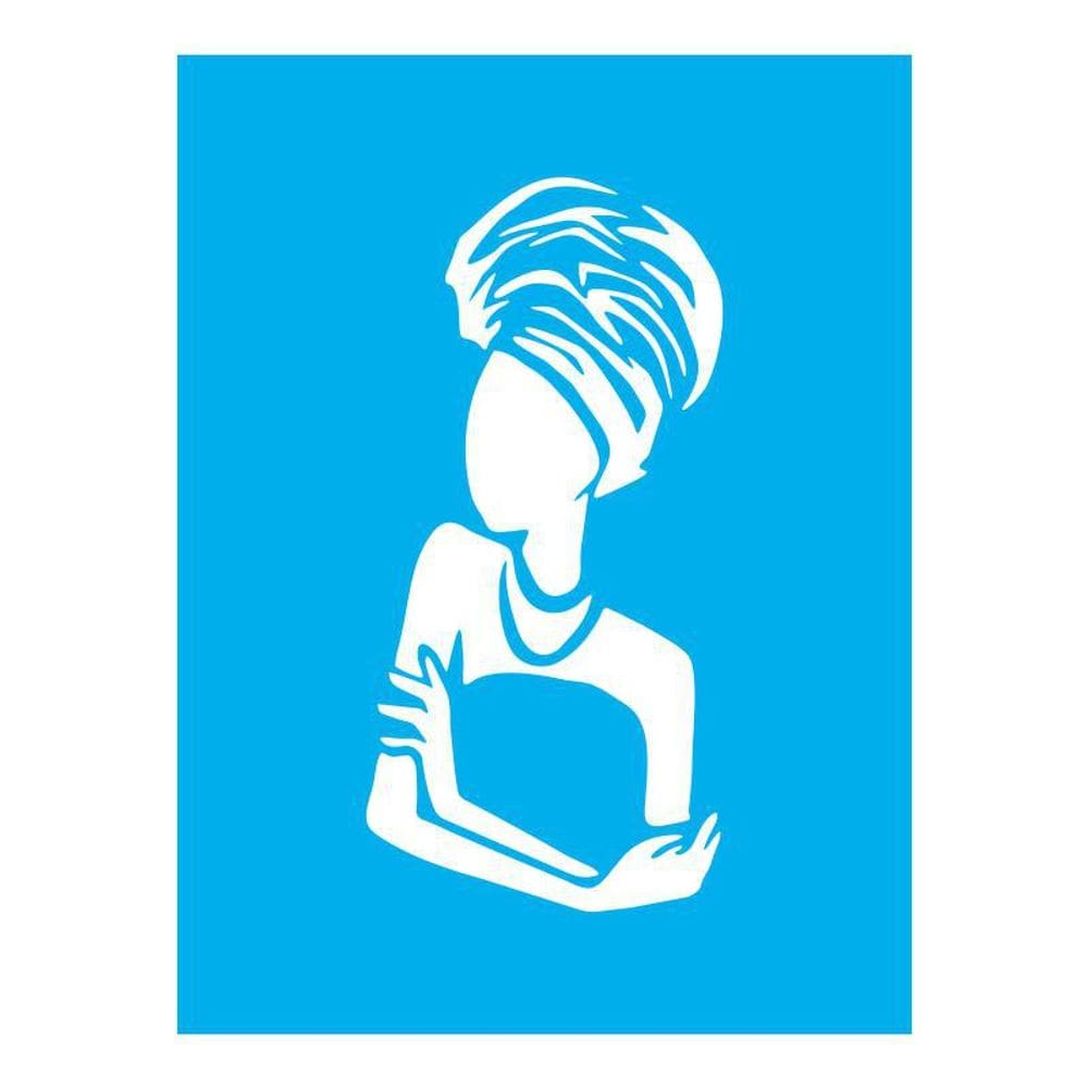 Stencil Tamako Mulher - 15X20Cm - Ref 8664