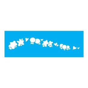 Stencil Tamako Country Floral - 10X30Cm - Ref 7766