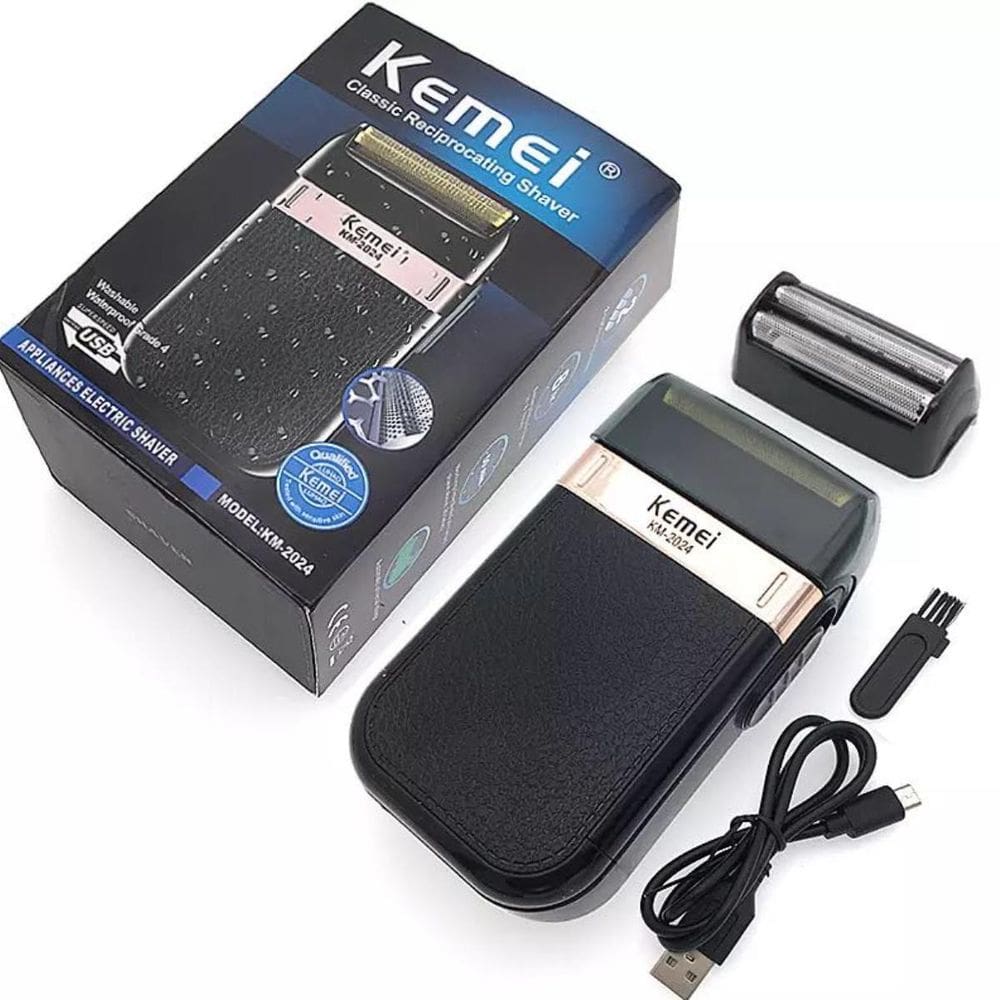 Barbeador Kemei 2024 Sem Fio Potente