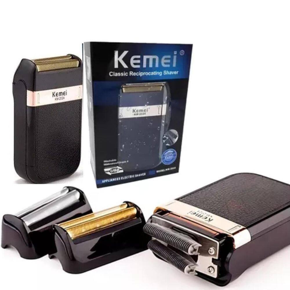 Barbeador Kemei 2024 Sem Fio Potente
