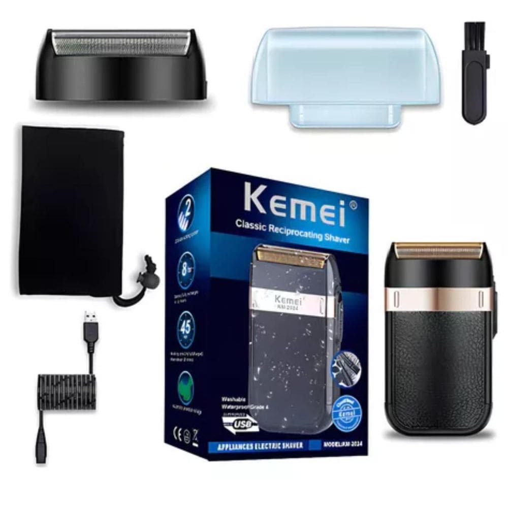 Barbeador Kemei 2024 Compacto Potente