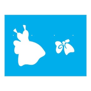Stencil Tamako Roupa Vestido - 15X20Cm - Ref 8675