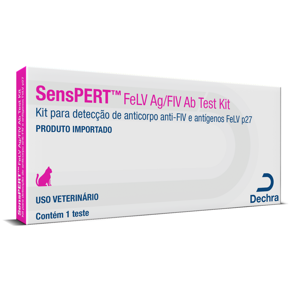 Teste Rápido Senspert Felv/Fiv 1un para Gatos - Dechra