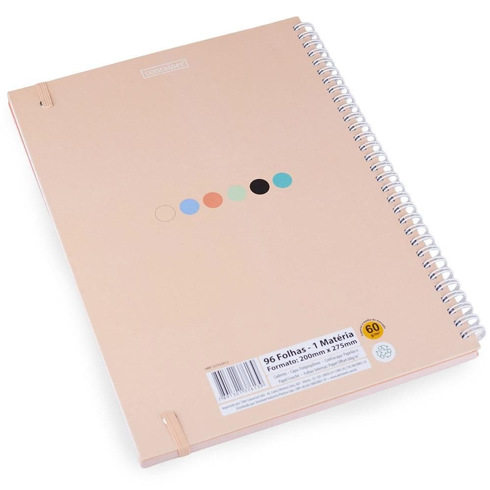 Caderno Style Espiral 96 Folhas Dermiwil