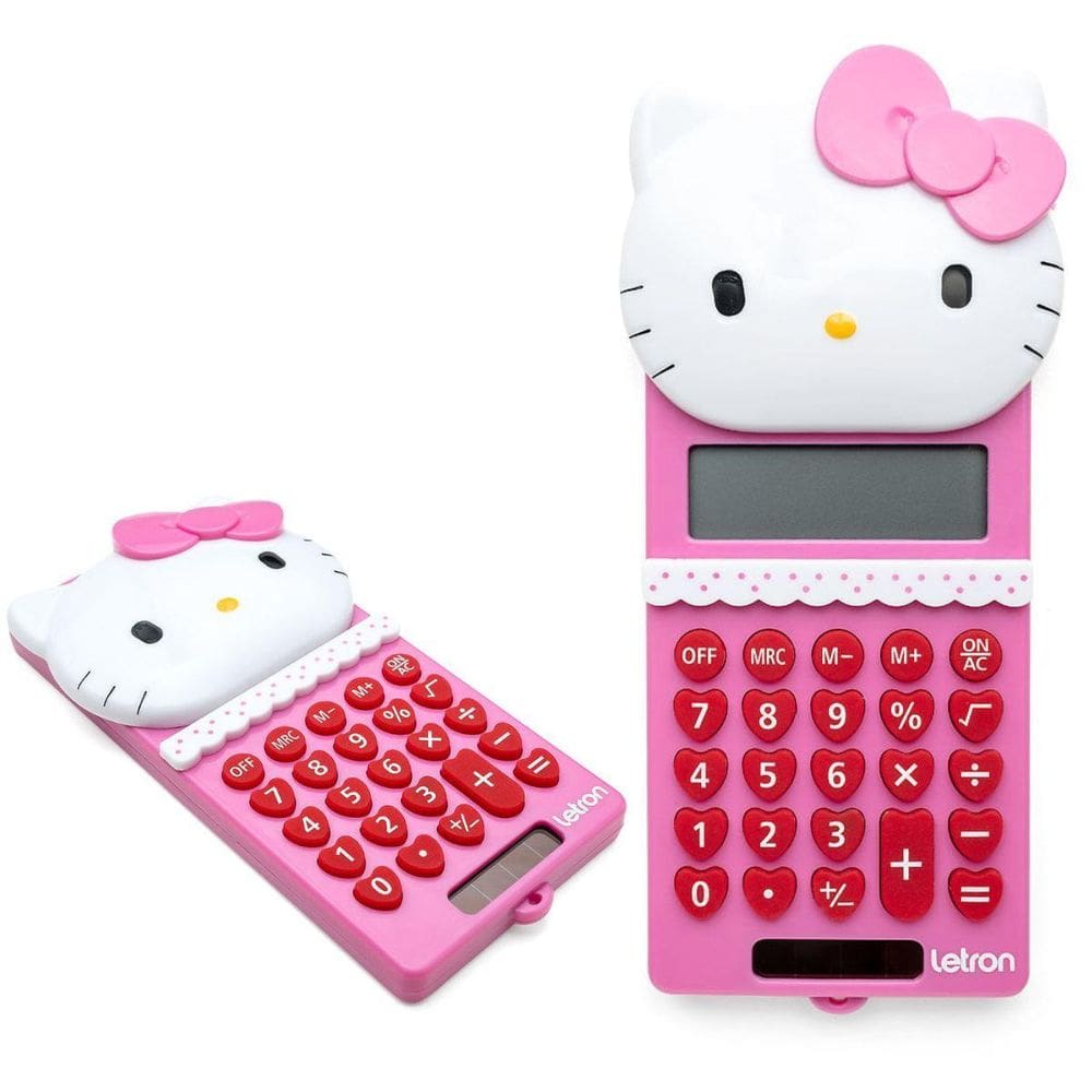 Calculadora Escolar 8 Digitos Hello Kitty - Letron