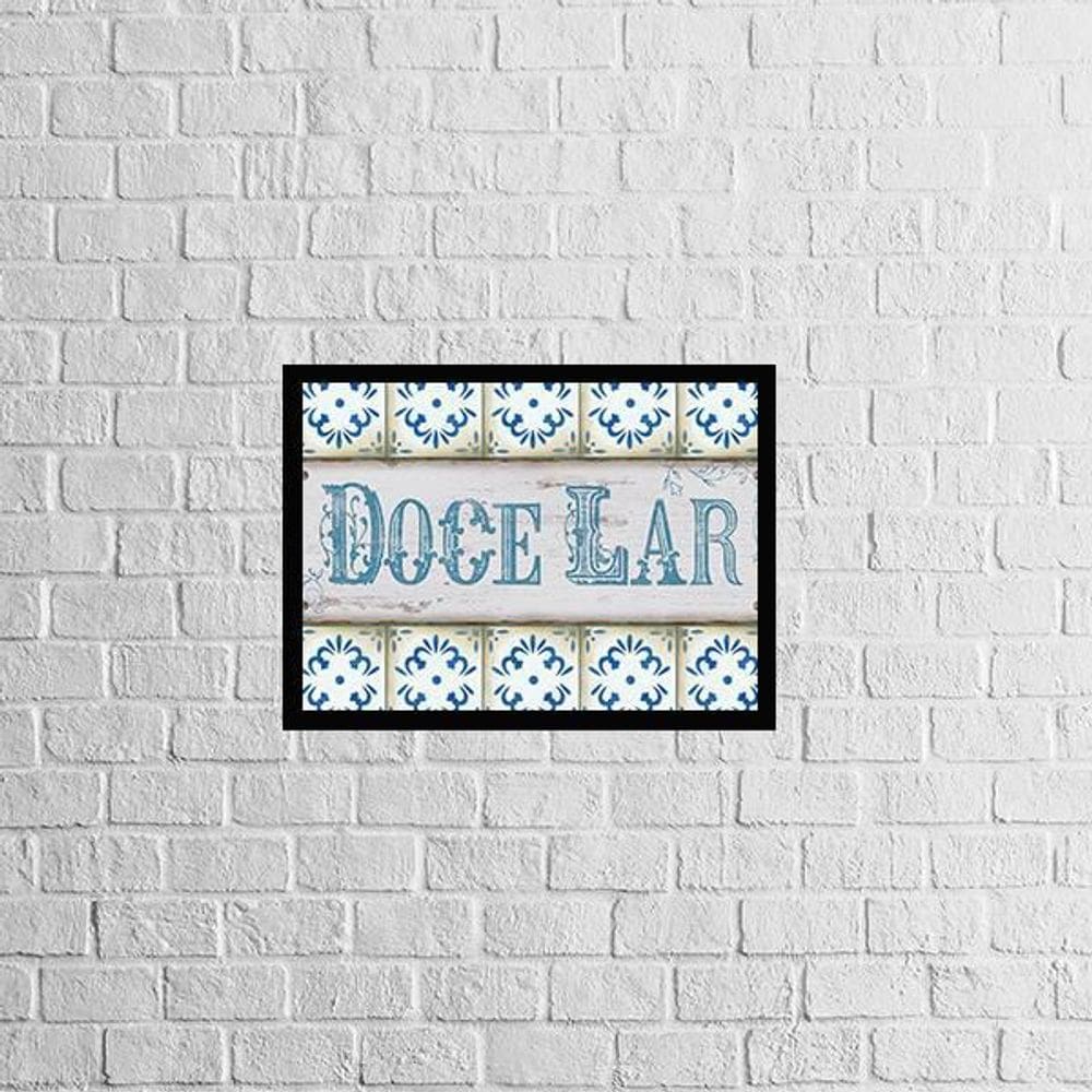 Quadro Envelhecido - Doce Lar 24X18Cm