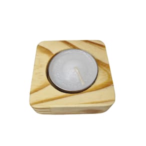 Porta Vela Rechaud Quadrado Decoração Presente