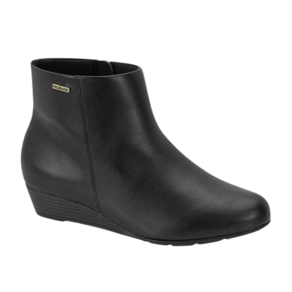 Bota Feminina Modare Cano Baixo Zíper Preta
