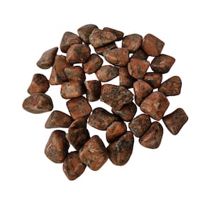 Pedra Calcita Laranja 4 a 6 cm Rolada 1 kg Natural