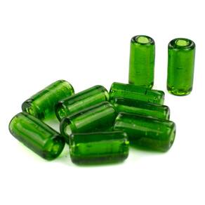 Kit c/ 10 Firmas Lisas 22mm Verde Transparente Murano Guias