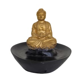 Escultura Incensário Oval Oriental 9 cm Presente Decorações