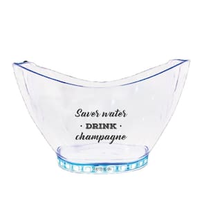 Champanheira Com Led Personalizada Save Water - Krystalon