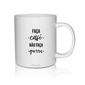 Kit 2 Canecas Branca Personalizada Home Office Guerra E Café