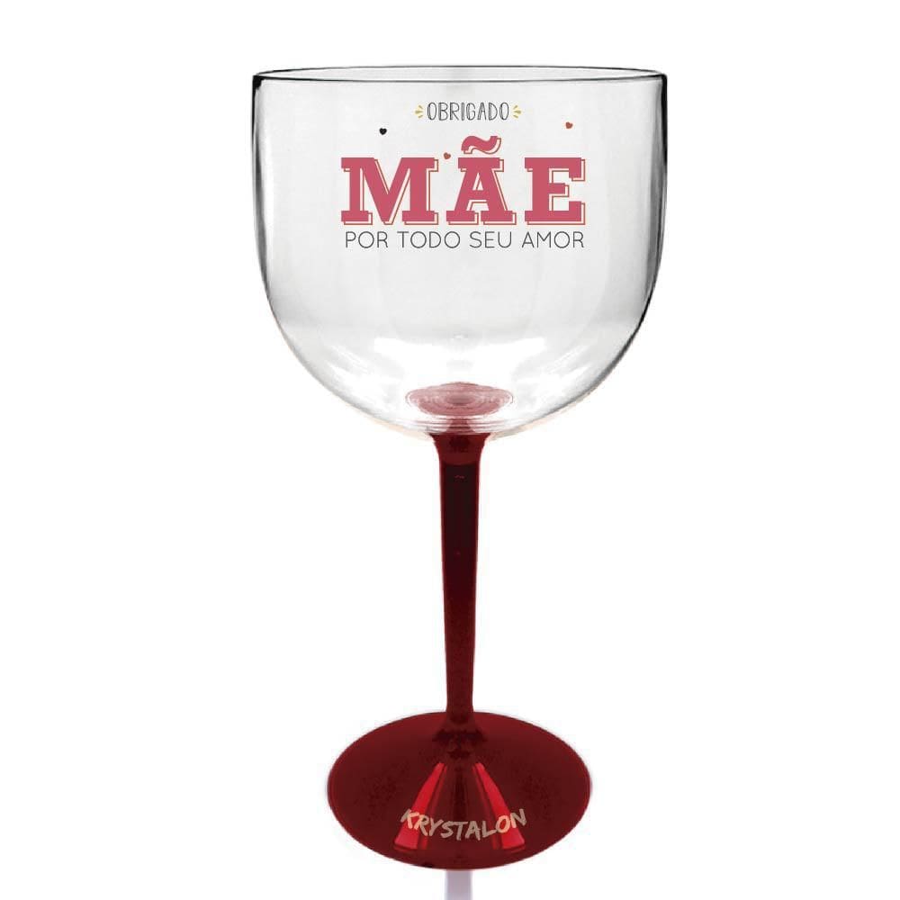 Taça Gin Bicolor Vermelha Para Dia Das Mães - Seu Amor