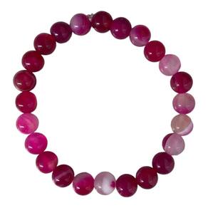 Pulseira Pedras Naturais Amuleto - Escolha a Cor da Pedra