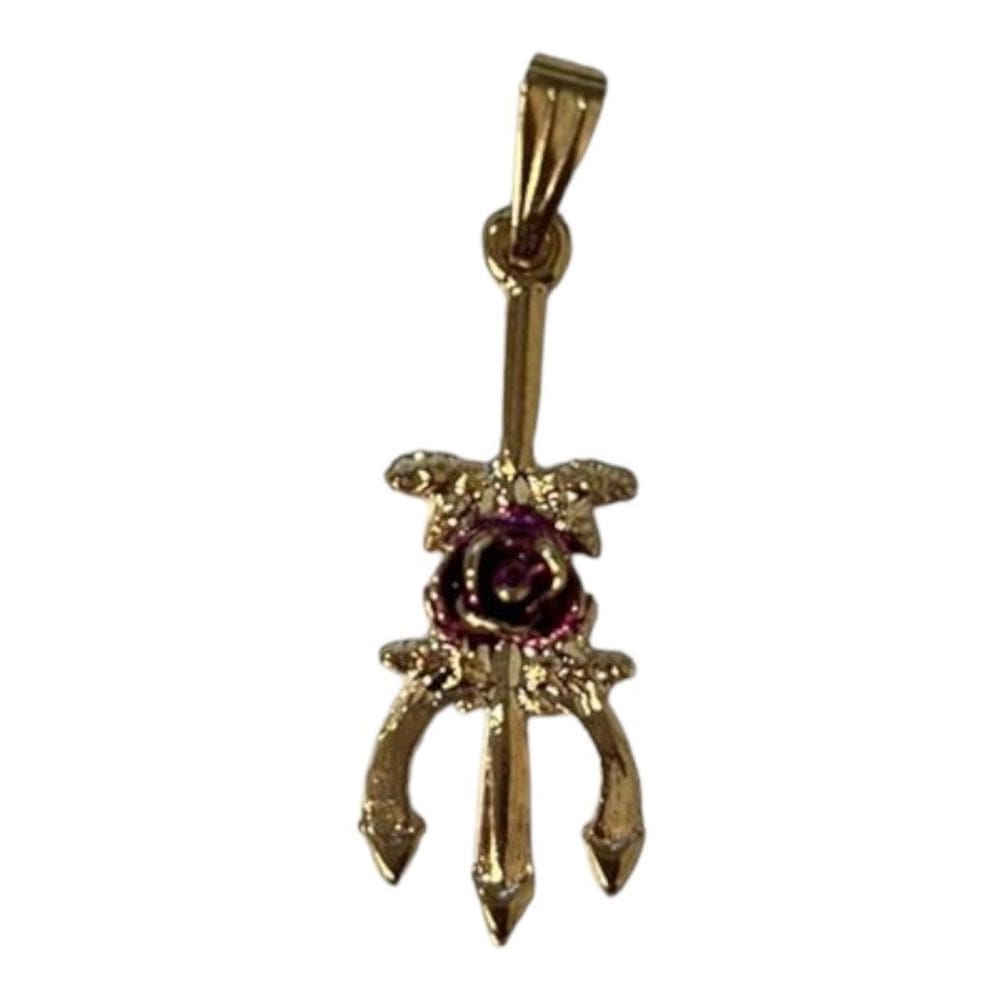 Pingente Tridente Maria Mulambo em Metal - Escolha a Cor