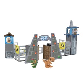 Conjunto de construção de azulejos magnéticos Tile Town Jurassic World