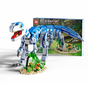 Conjunto de construção LEQUMOC Dinosaur L007 Jurassic Velociraptor 649 unidades
