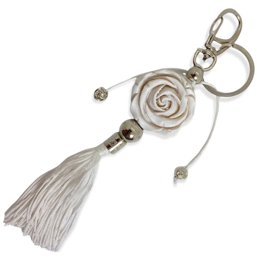 Chaveiro Rosa Orixás em Murano 16 cm Umbanda Candomblé