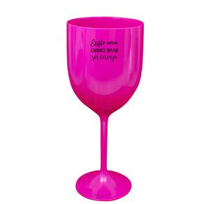Kit 6 Taças Vinho Rosa Personalizada Para Live