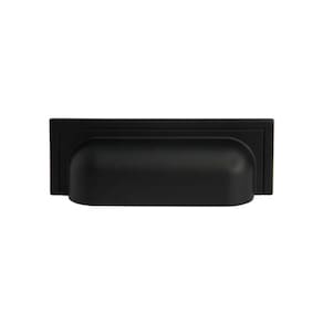 Puxador Plymouth 80mm Preto Fosco Zen Design