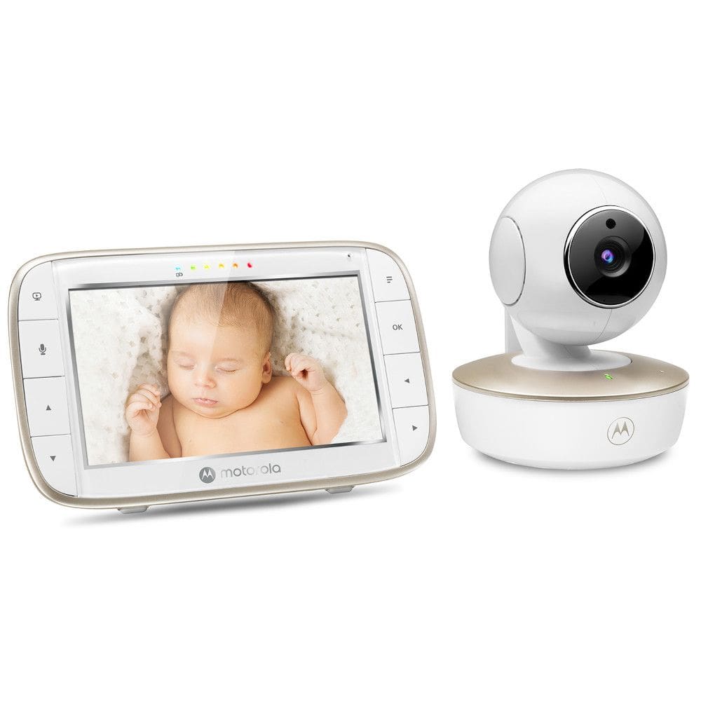 Babá Eletrônica Motorola 5.0 HD com Visão Noturna Wi-Fi Branca - VM855 CONNECT