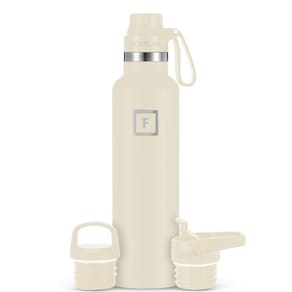 Garrafa de água IRON °FLASK Camping Hiking 700 ml de creme de caxemira