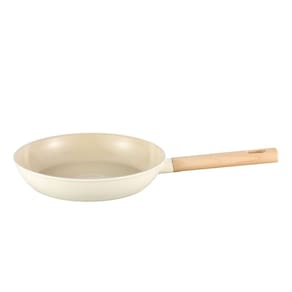 Frigideira Antiaderente Ultra Ceramic 24cm de Indução com Borda de Silicone Cor Bege Mou Nata Oikos
