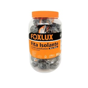 Fita Isolante de PVC Antichamas 10m Pote 35 Unidades Foxlux