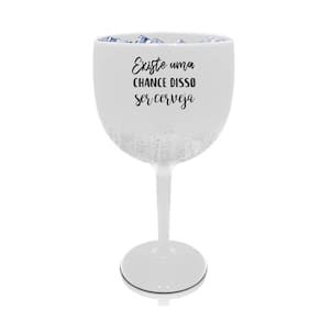 Kit 2 Taças Gin Branca Personalizada Para Live