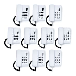 Telefone Fixo Com Fio Intelbras Sem Chave Cinza - 10 Unidades