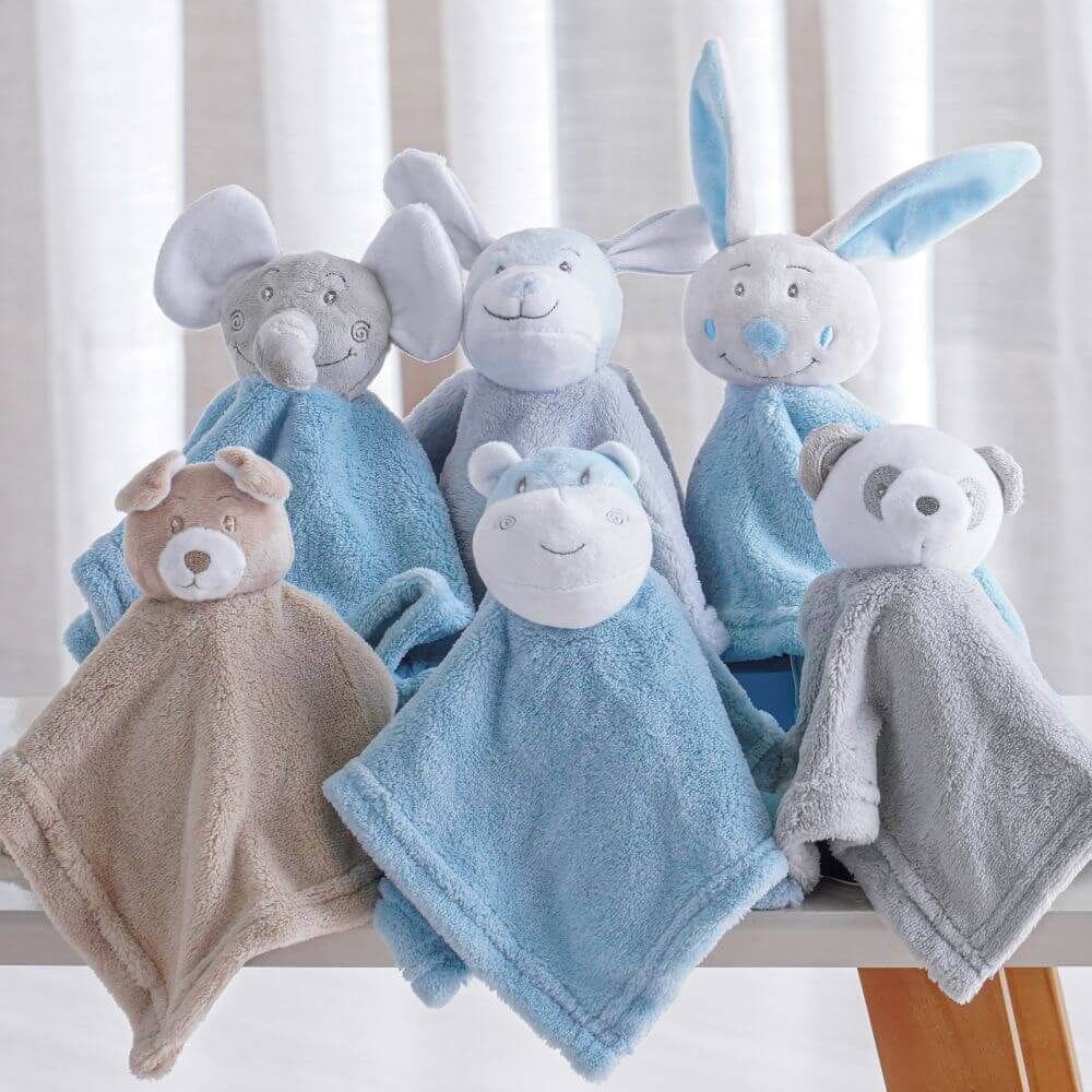 Naninha Baby Bichinhos Variados 27cm x 27cm - Bene Casa