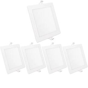 Kit 5 Painel Led Quadrado Embutir 30W 6500K Bivolt Foxlux