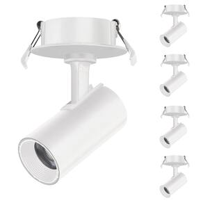 5 Spot Direcionável Embutir 12w Branco Bivolt 6500k Foxlux