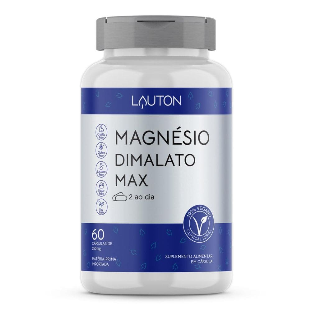 Magnesio Dimalato 100% Idr - 60 Caps/ 2 Ao Dia
