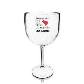 2 Taças Gin Acrílico Personalizada Transparente Profissões