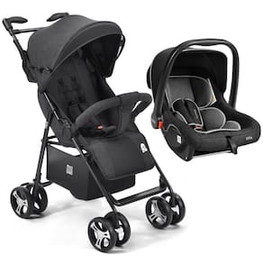 Carrinho De Bebê Multikids Flick E Bebê Conforto Rest Preto