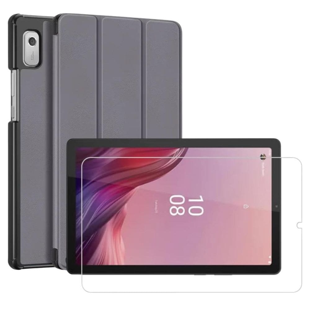 Capa Couro + Película Vidro Para Lenovo Tab M9 - 9 Tb-310Xu
