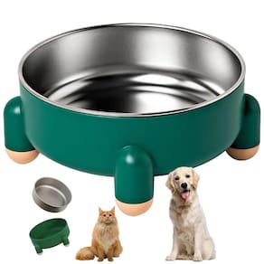 Comedouro Elevado Gato Cao Cachorro Tigela Removivel Raçao Animal de Estimaçao Resistente