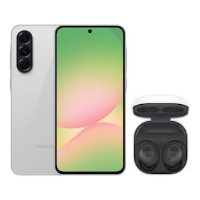 A56 5G (128GB) - Cinza + Galaxy Buds FE - Grafite