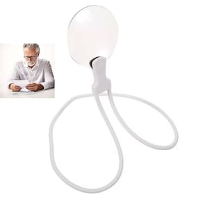 Lupa de Aumento 5x Pescoço Apoio Mesa Haste Flexivel Idoso Vista Cansada Leitura Trabalho Tarefas Visualizaçao Ampla Multiuso Resistente
