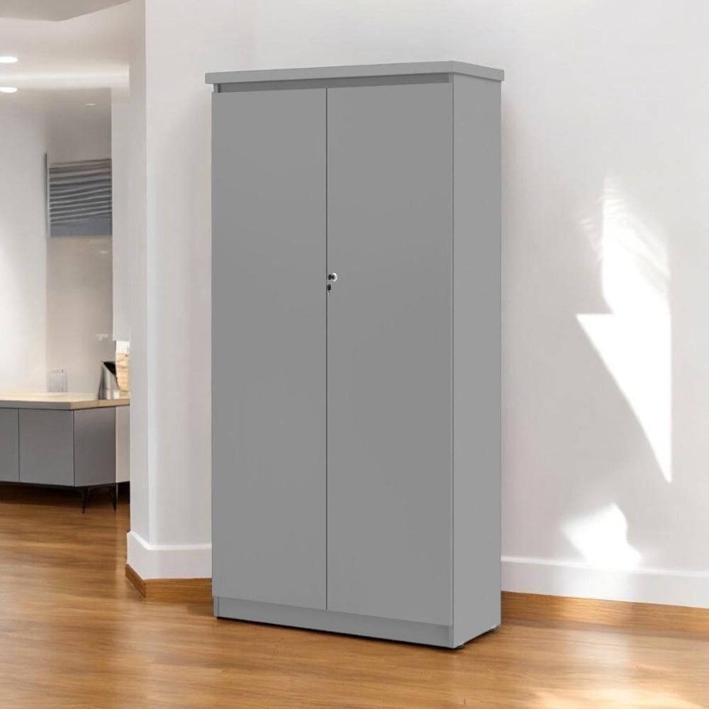 Armário Multiuso 02 Portas Línea Cinza