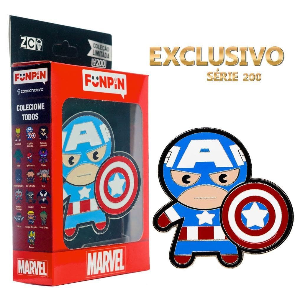 Funpin Capitão América - Marvel